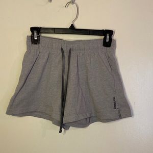 Reebok gray workout shorts